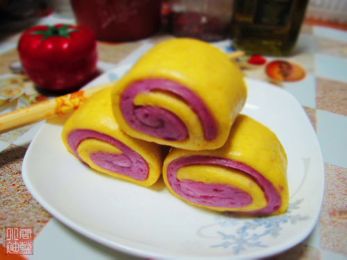 南瓜紫薯馒头的做法