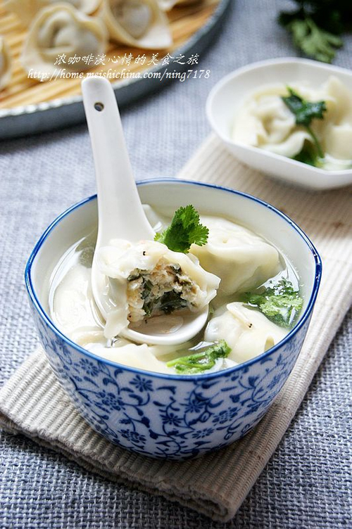 鸡肉海带馄饨的做法