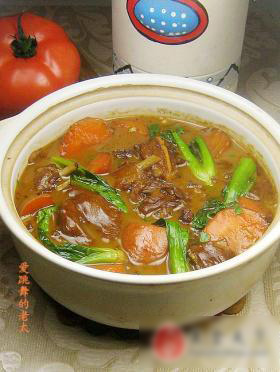 羊肉胡萝卜砂锅煲的做法