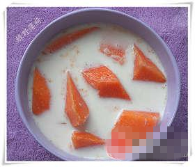 鲜奶木瓜的做法